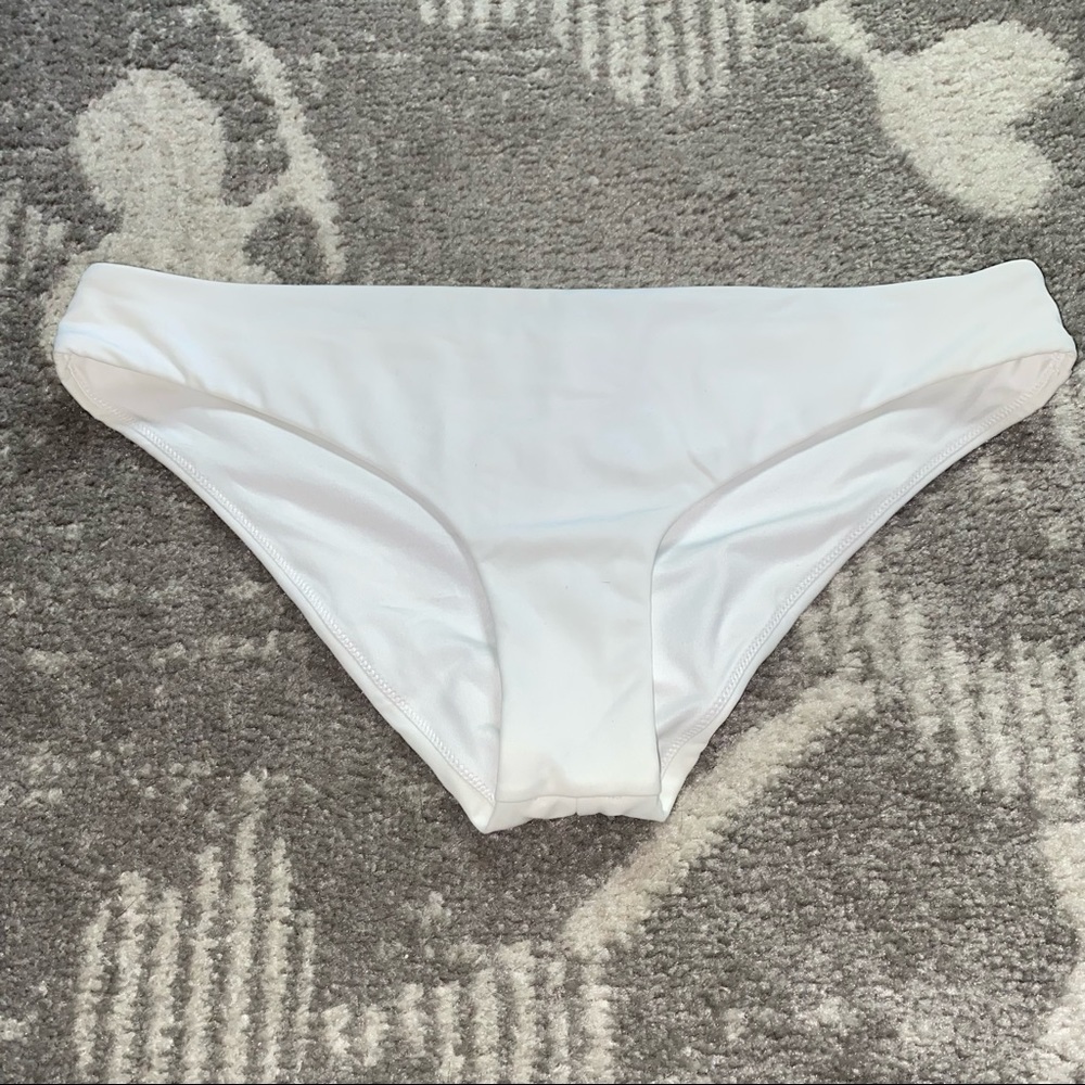 Victoriaโs Secret PINK Swim White Bikini Bathing Suit Bottom